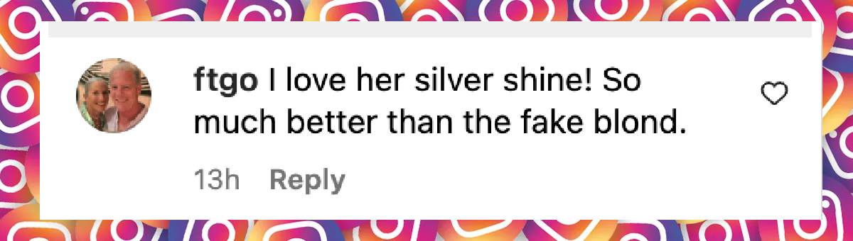 A netizen's comment on Julie Chrisley's hair, dated May 30, 2025 | Source: Instagram/foxnews