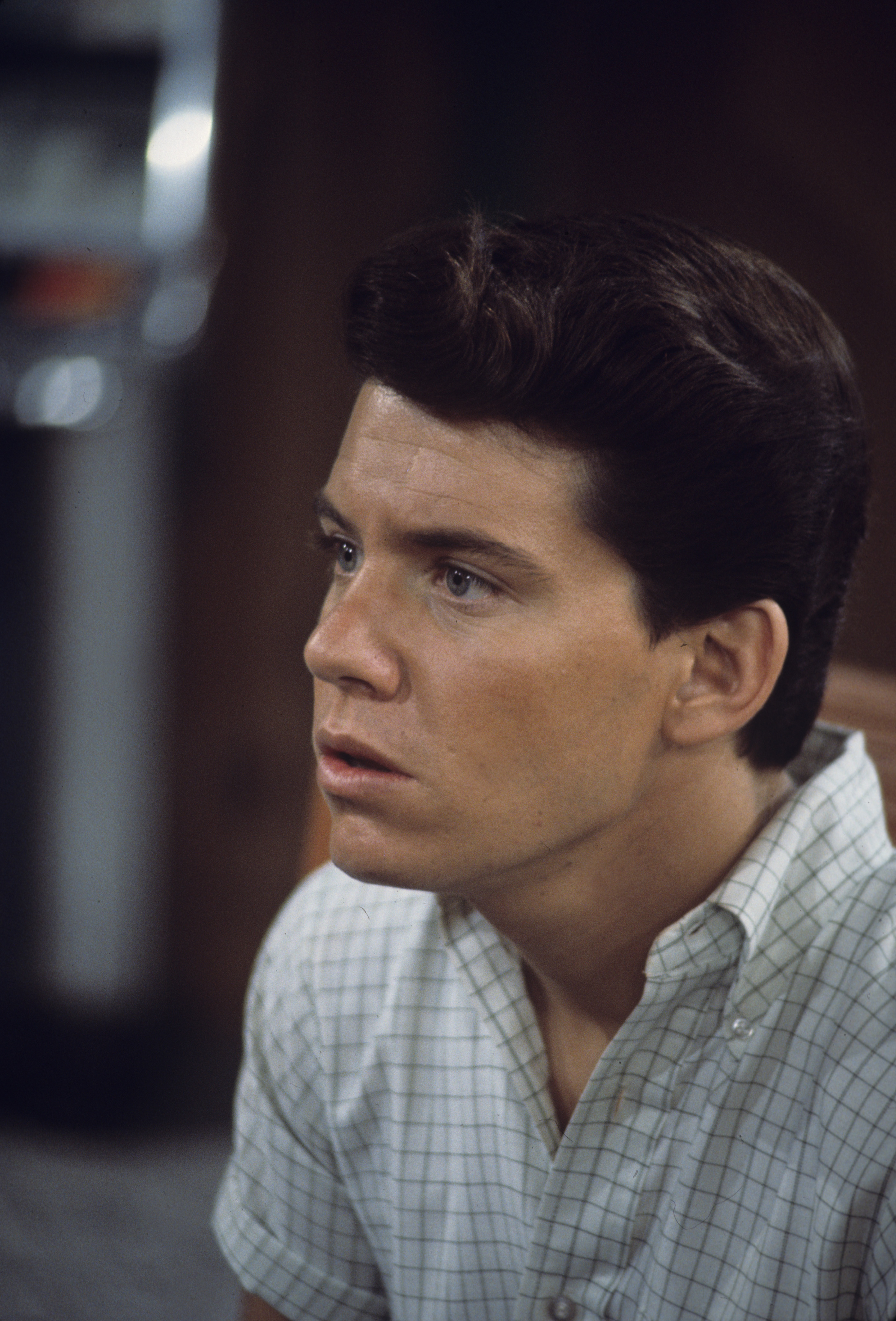 Anson Williams is pictured as Potsie in a scene from Happy Days, before his career expanded into music, directing and entrepreneurship.
