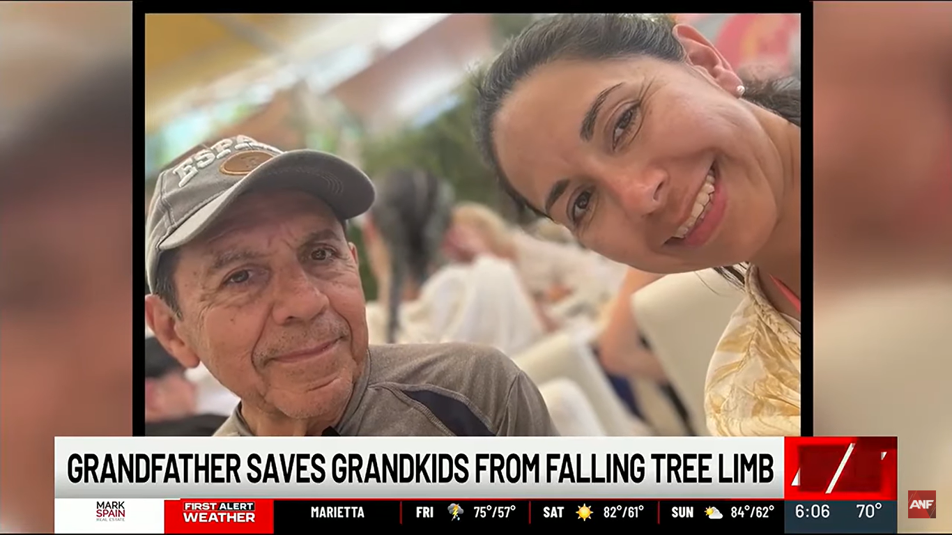 Manuel Javier Pinzon pictured with a family member, dated May 2025 | Source: AtlantaNewsFirst