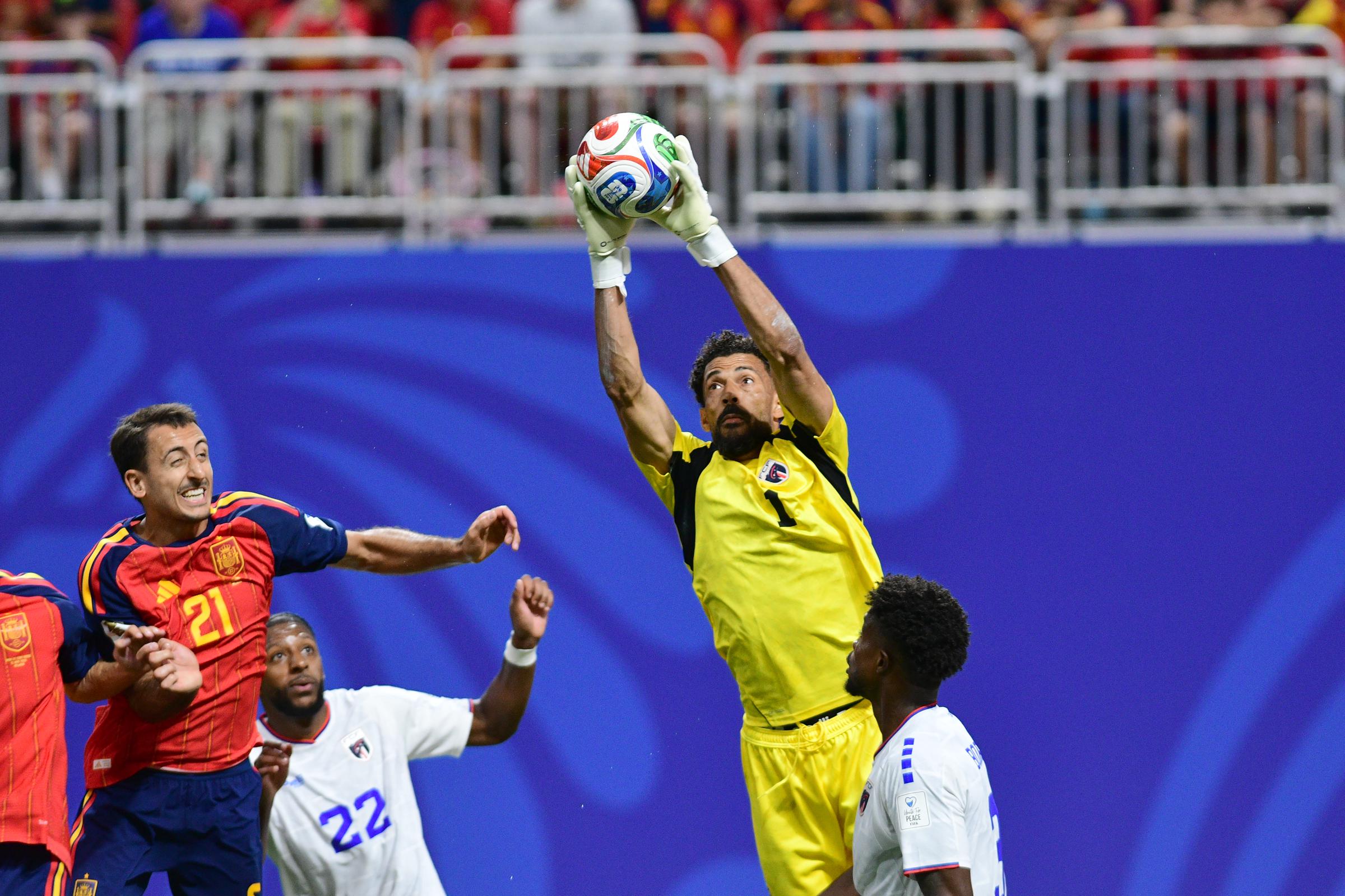 Vozinha during the FIFA World Cup 2026 Group H match between Spain and Cape Verde at Atlanta Stadium on June 15 in Georgia. | Source: Getty Images