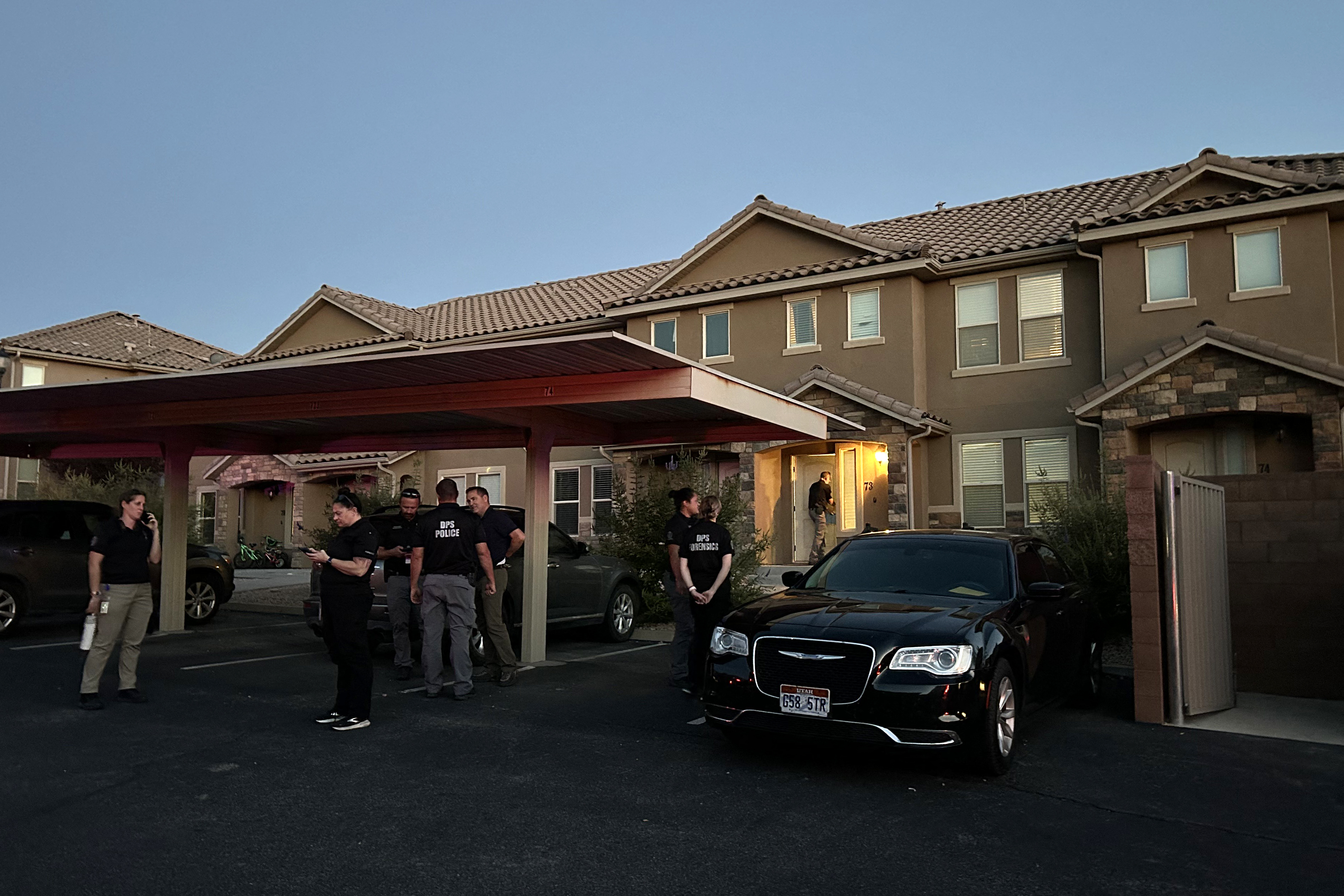 Forensic agents seen at the apartment complex where Tyler Robinson, the 22-year-old suspected of killing right-wing activist Charlie Kirk, lives in St. George, Utah, on September 12, 2025. | Source: Getty Images