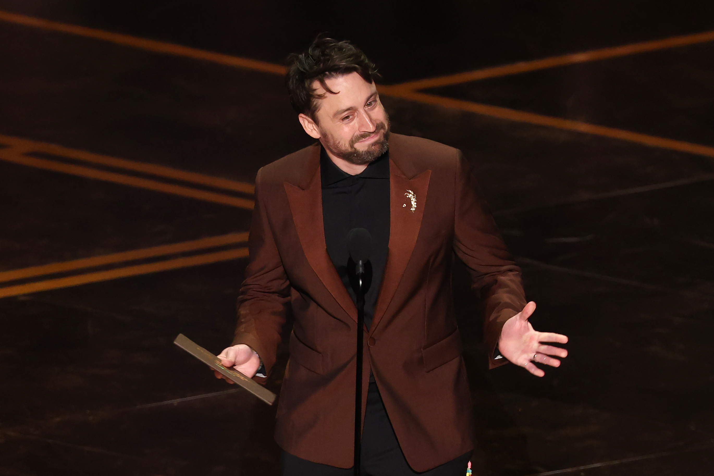 Kieran Culkin presents the Oscar for Best Supporting Actor during the 98th Annual Academy Awards at Dolby Theatre on March 15, 2026, in Hollywood, California | Source: Getty Images