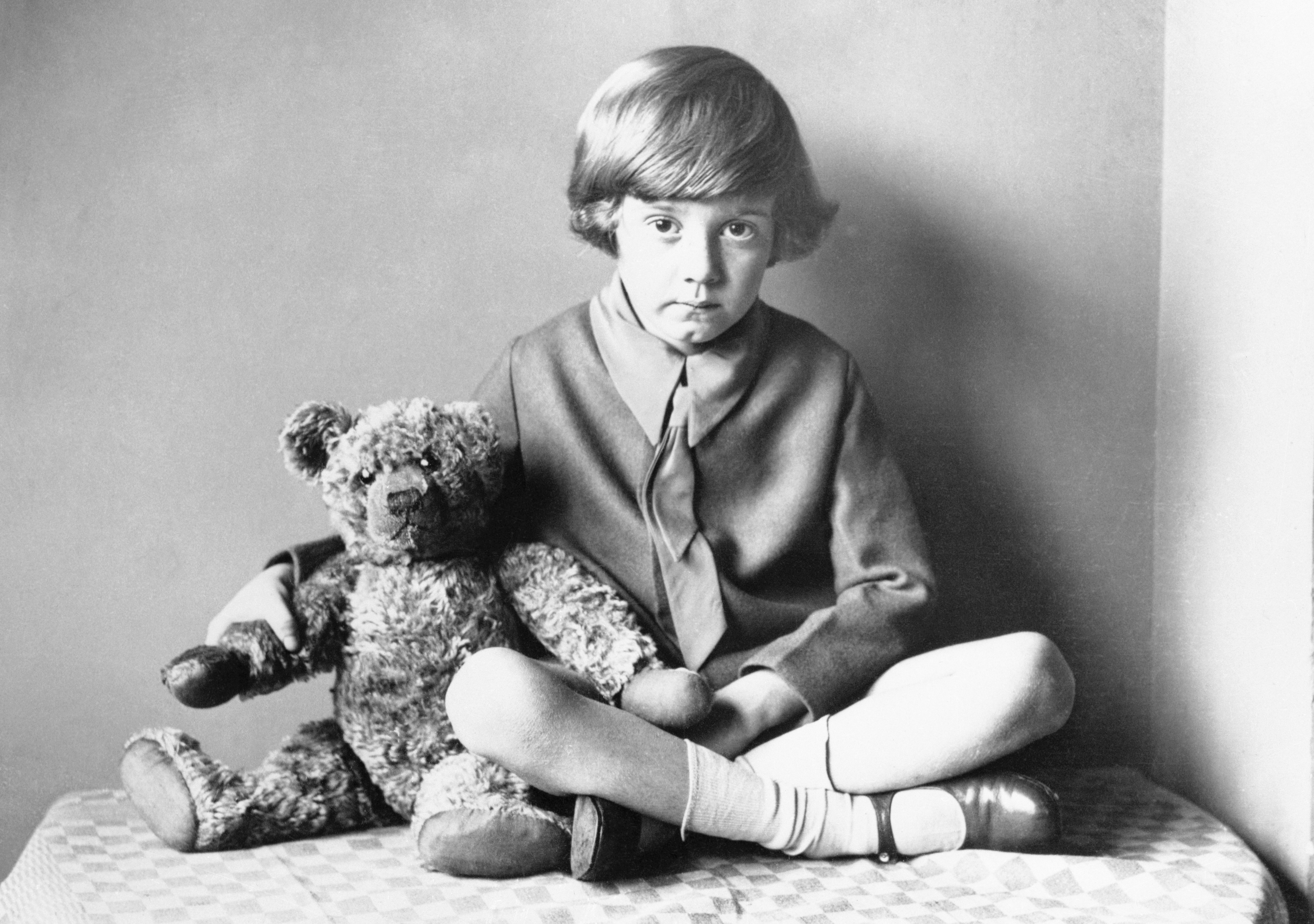 Christopher Robin with the bear that inspired Pooh | Source: Getty Images