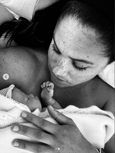 Meghan Markle holding Princess Lilibet as a baby, posted on June 4, 2025. | Source: Instagram/meghan