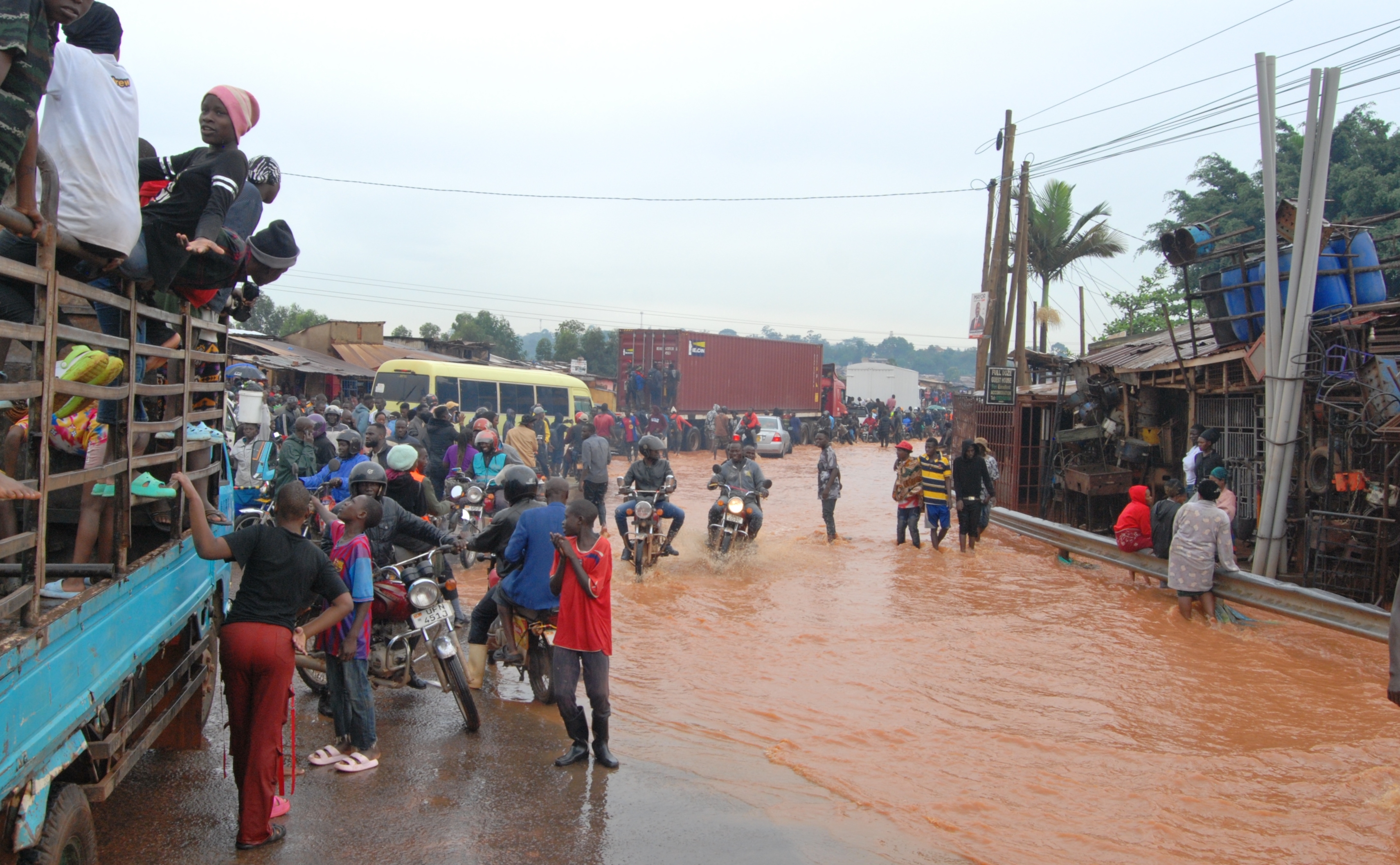 Flooded fields are seen after heavy rains in Kampala, Uganda, on March 26, 2025 | Source: Getty Images