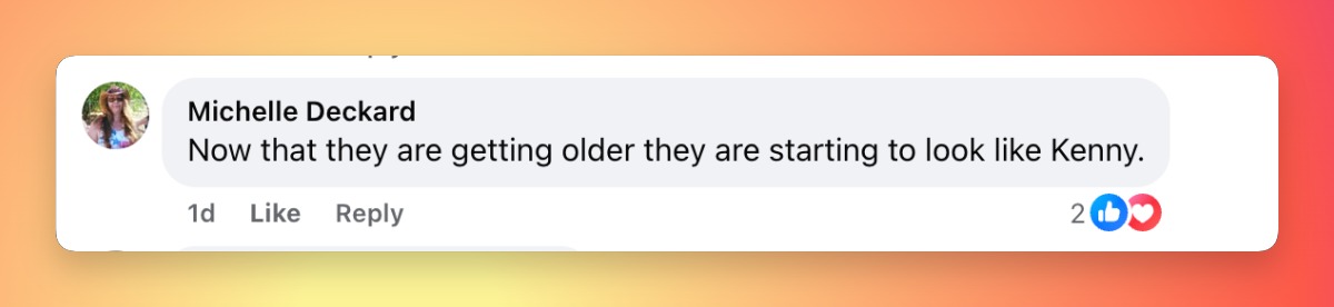This Facebook comment reflected one side of the growing resemblance debate, with a fan suggesting that Justin and Jordan Rogers are beginning to look more like their famous father as they get older. | Source: Facebook/Kenny Rogers