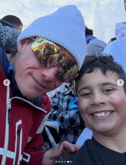 Zakaria Bel Qaid with friend at a ski event, from a post dated April 5, 2026 | Source: Instagram/zakaria_skis