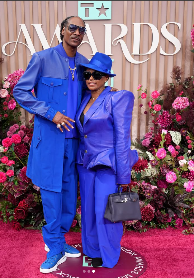 Snoop Dogg and his wife Shante Broadus at the 2025 BET Awards at Peacock Theater in Los Angeles, California on June 09, 2025 | Source: Instagram/justjared