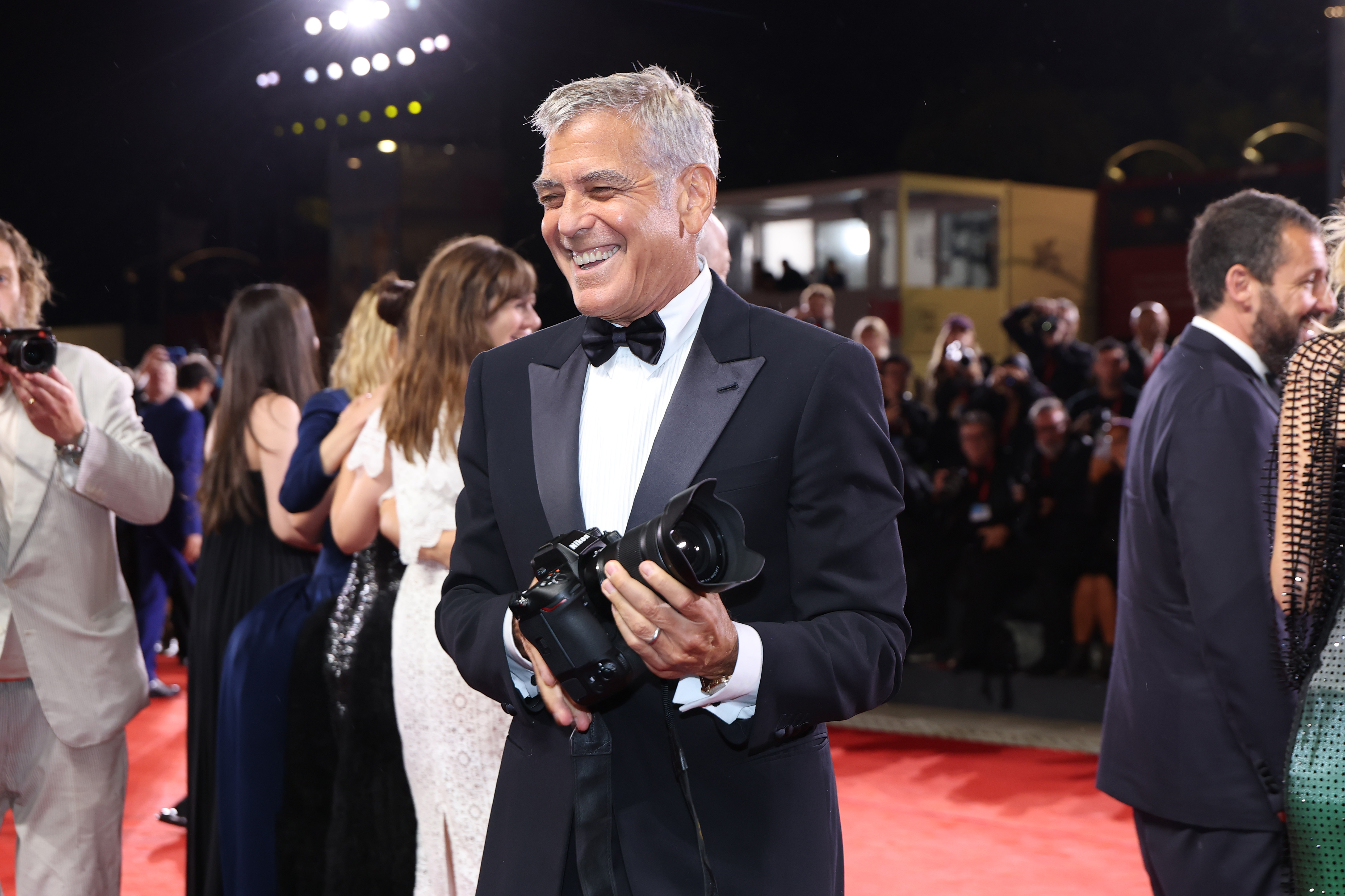 George Clooney attends the "Jay Kelly" red carpet during the 82nd Venice International Film Festival on August 28, 2025, in Italy | Source: Getty Images