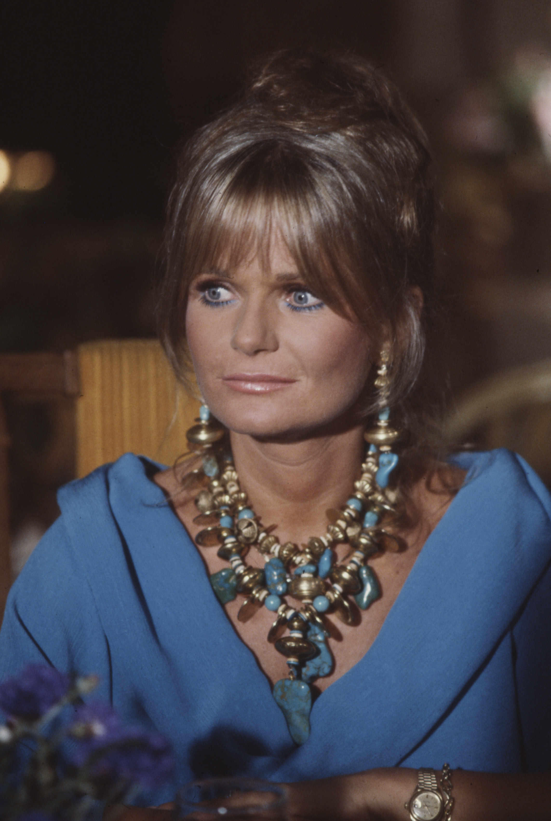 Valerie Perrine appearing in the ABC TV movie "Malibu" in 1983, in Malibu, California.