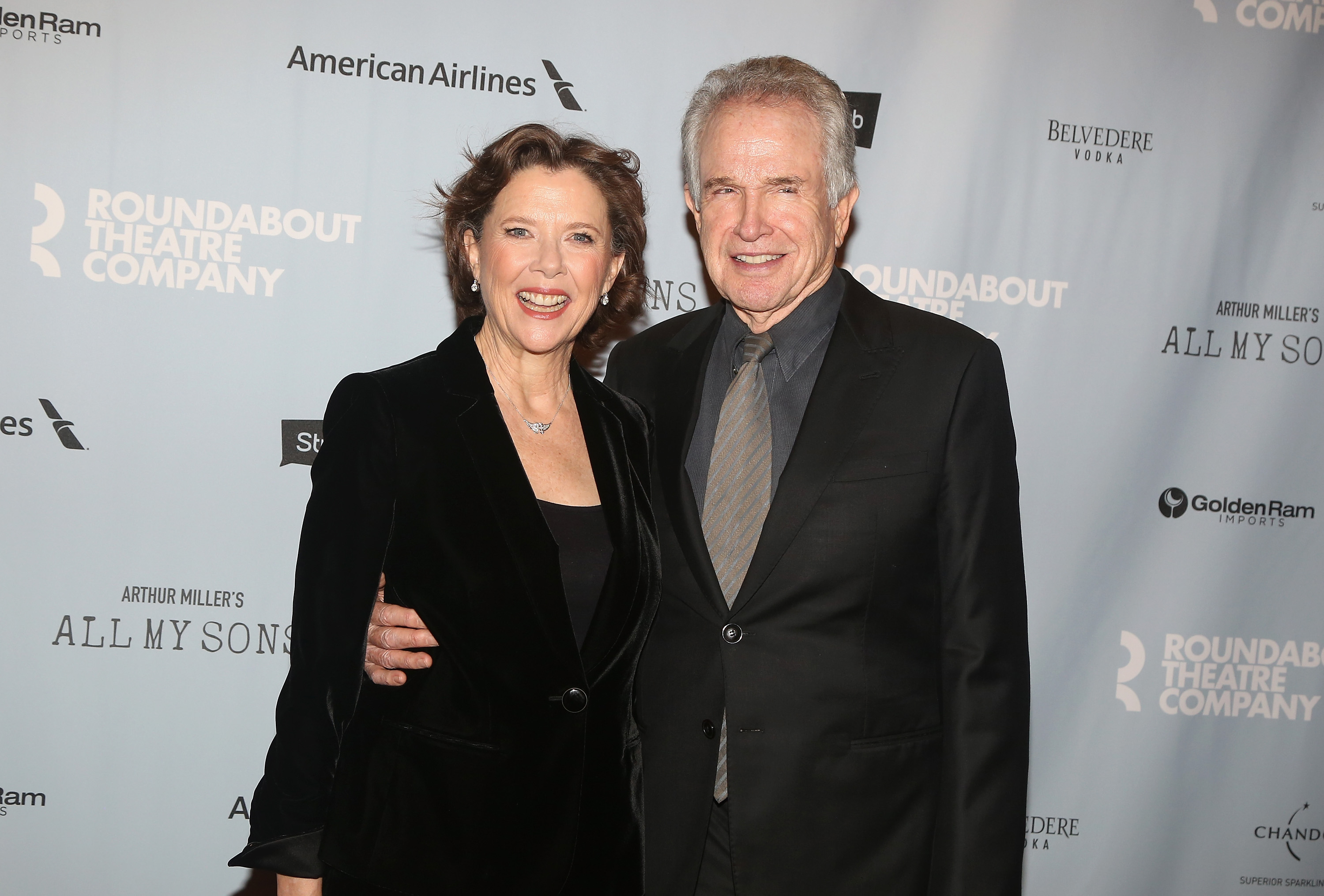 Annette Bening and Warren Beatty during The Roundabout Theater Company's production of Arthur Miller's "All My Sons" on Broadway at The American Airlines Theatre on April 22, 2019, in New York City | Source: Getty Images
