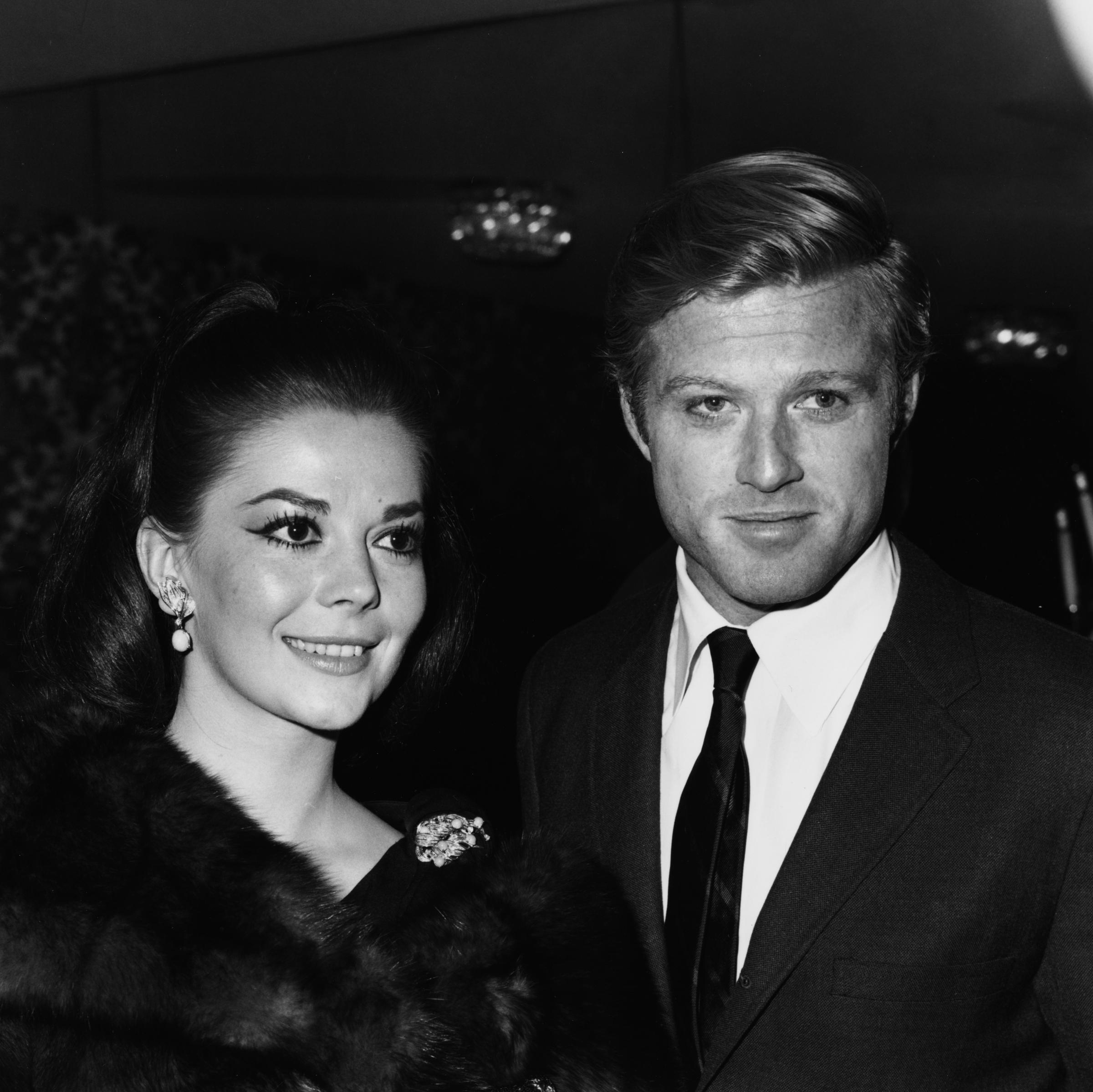 Natalie Wood and Robert Redford at the nomination announcements for the Golden Globe Awards in January 1966. | Source: Getty Images