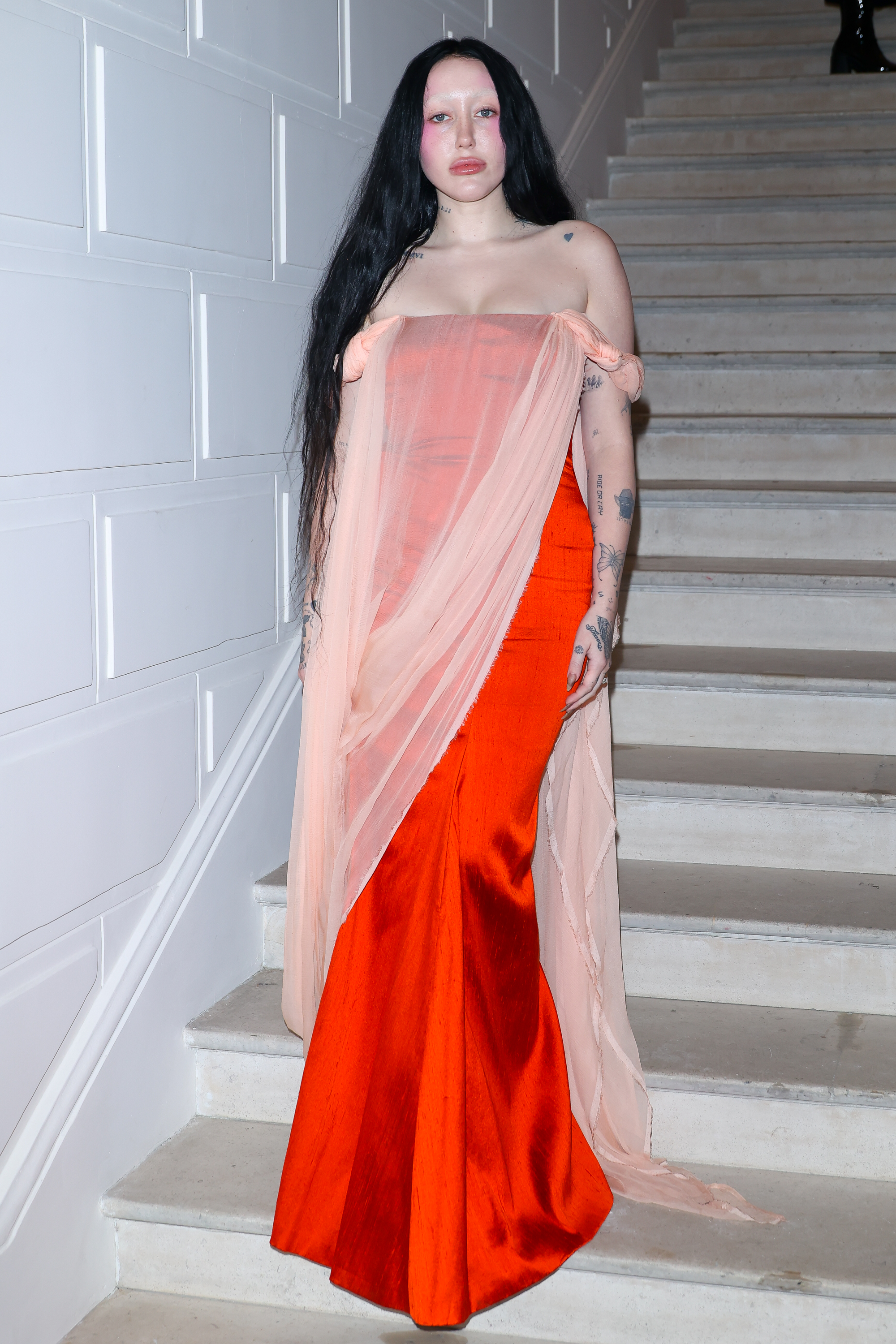 Noah Cyrus attends the Jean Paul Gaultier Haute Couture Spring/Summer show in Paris on January 24, 2024. | Source: Getty Images