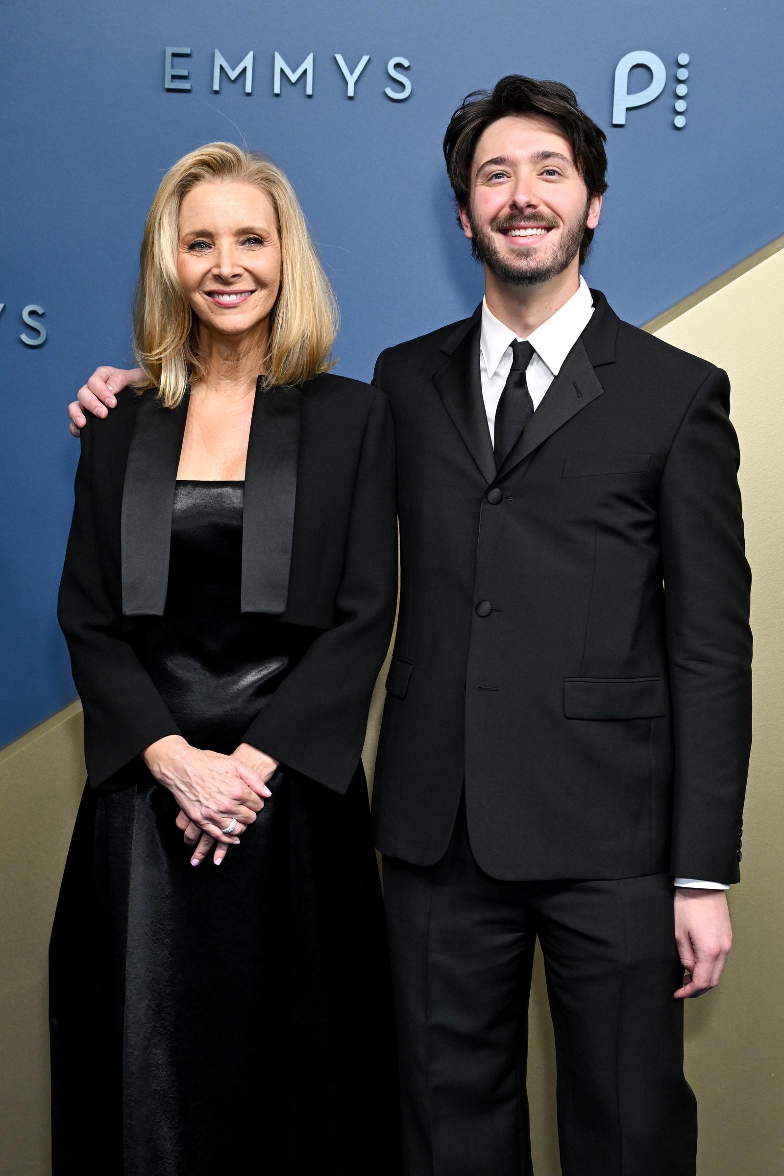 Kudrow brought her 28-year-old son, Julian Stern, as her date for the night. Their appearance together drew attention to their coordinated black looks and their resemblance. | Source: Getty Images