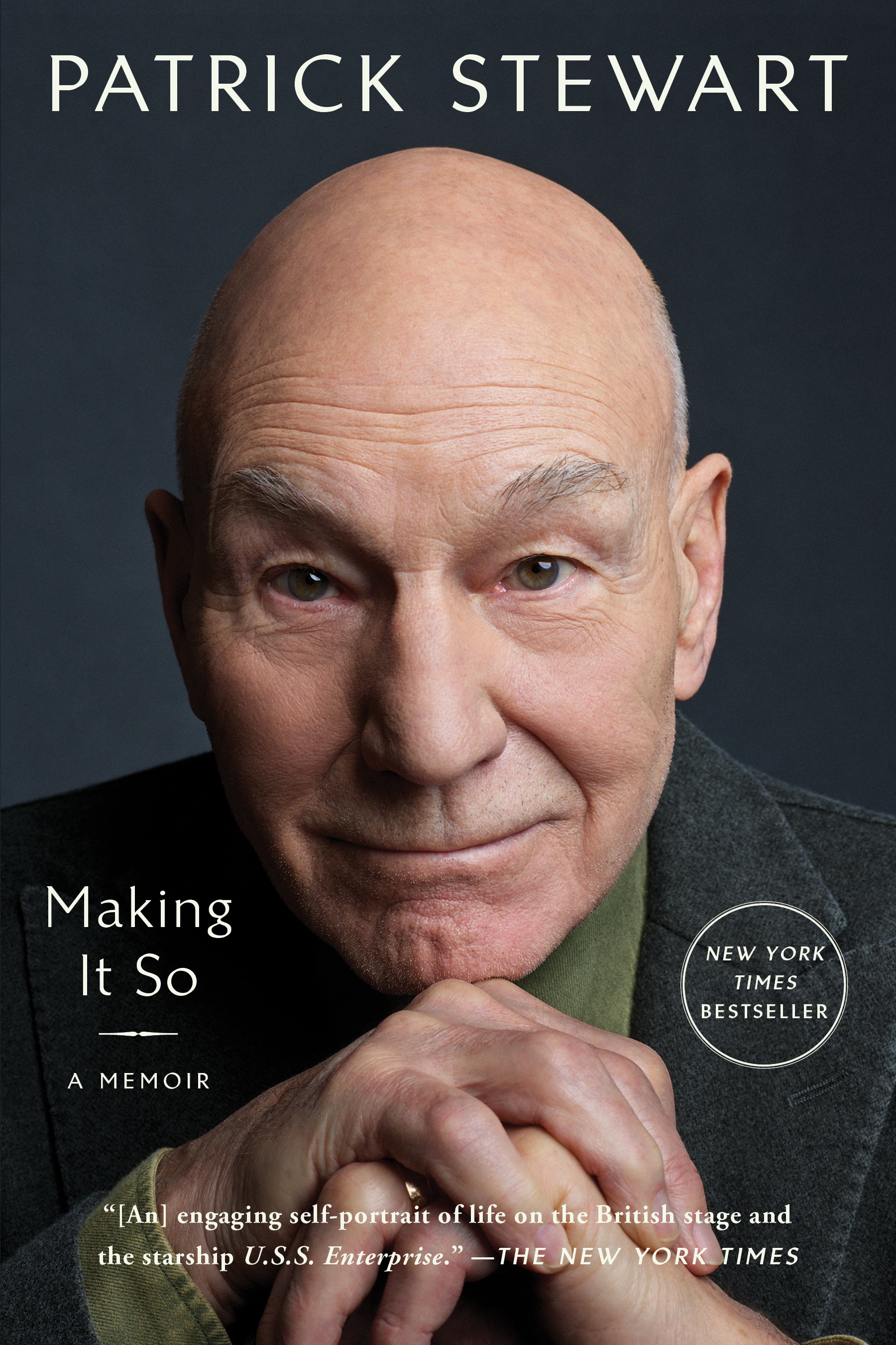 Patrick Stewart’s 2023 memoir, Making It So, became a New York Times bestseller. In the book, he revisited his troubled childhood, the lasting impact of his father’s violence, and the painful regrets he carried about his relationships with his children. | Source: Simon & Schuster