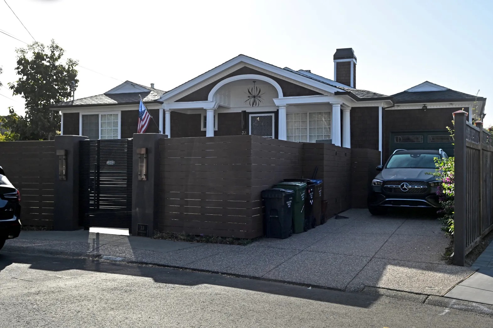 The Mannix residence was a modest, wood-shingled house surrounded by a tall wooden fence, which limited what neighbors could see from the street. | Source: Marin Independent Journal