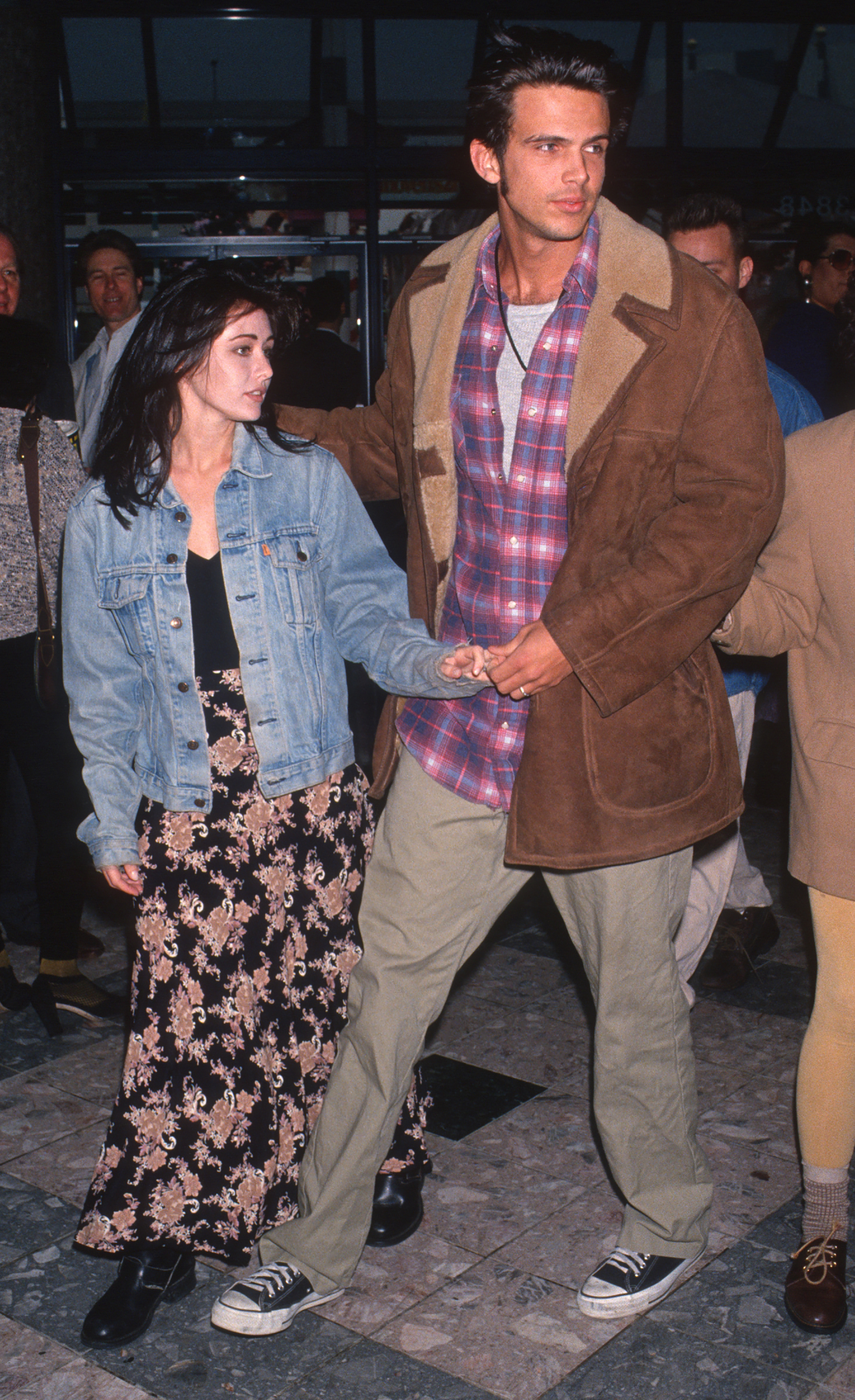 Shannen Doherty and Ashley Hamilton. | Source: Getty Images