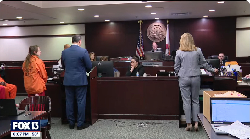Brianna Moore (L), from a post dated January 10, 2025 | Source: Youtube/FOX13tampabay