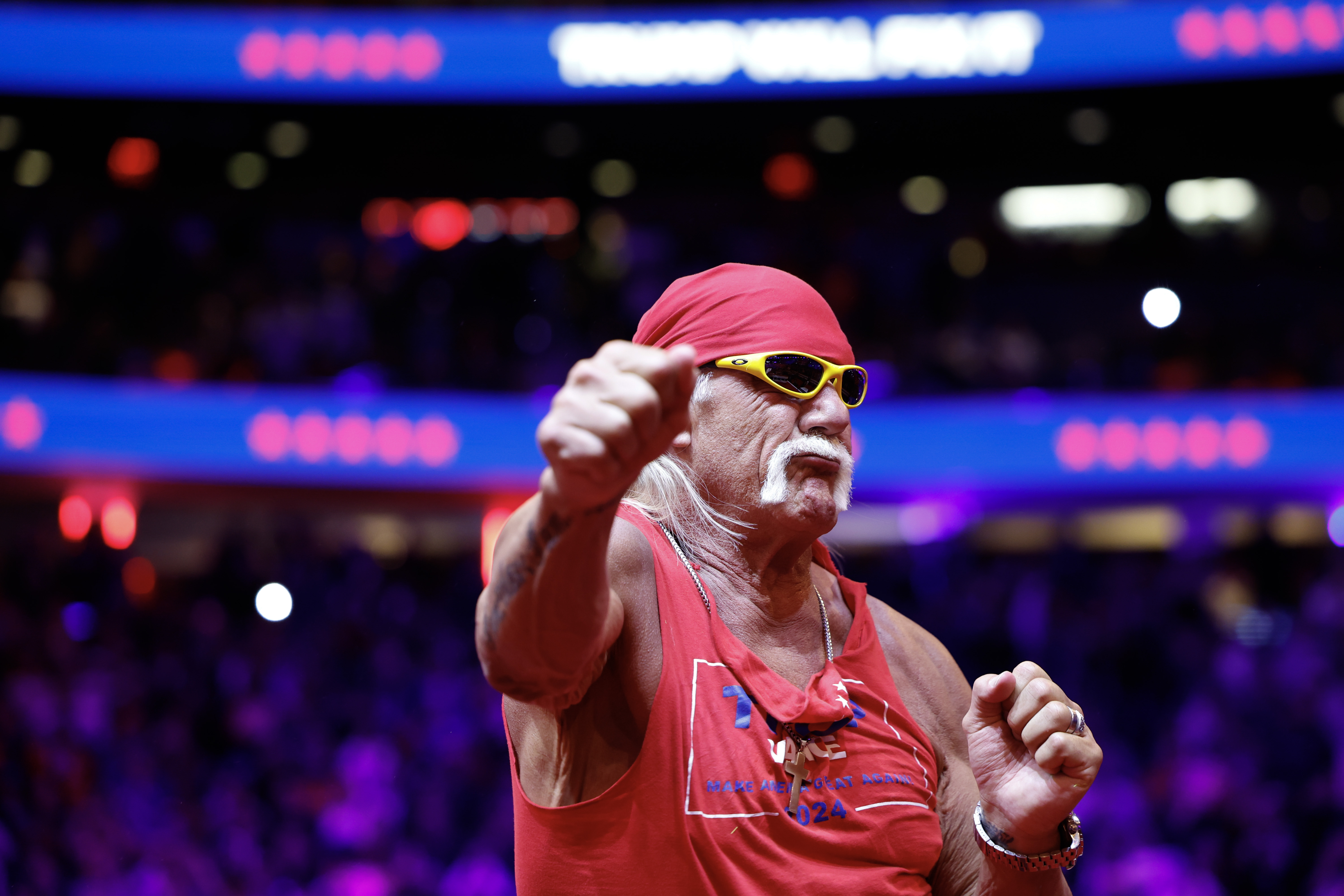 Hulk Hogan at Madison Square Garden on October 27, 2024 in New York City. | Source: Getty Images