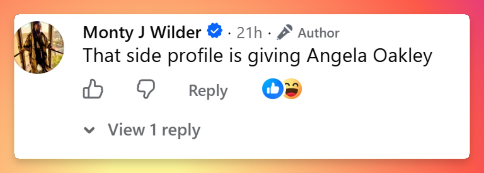 A social media viewer weighs in on Jackson’s red-carpet appearance, drawing a comparison that adds another talking point to the online discussion. | Source: Facebook/Monty J Wilder
