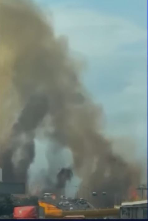 The explosion | Source: YouTube.com/elheraldodemexico