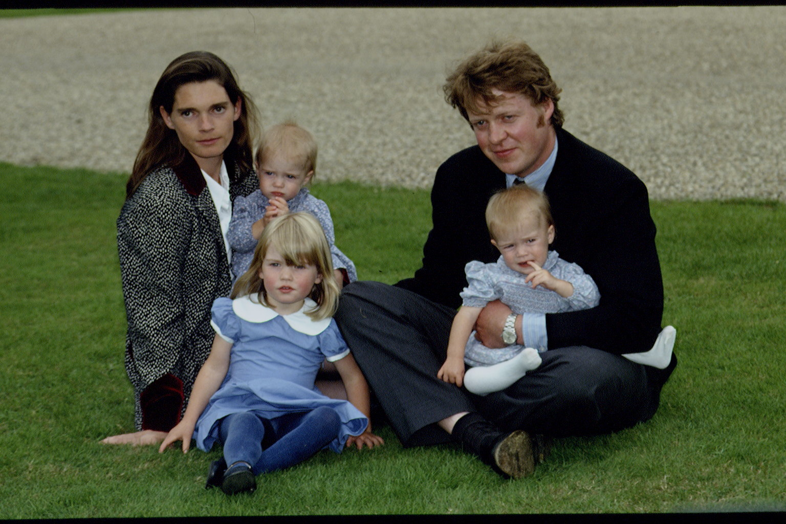 Victoria Lockwood, Lady Kitty, Lady Eliza, Charles and Lady Amelia Spencer attend a horse show on July 18, 1993, in Northamptonshire, England. | Source: Getty Images