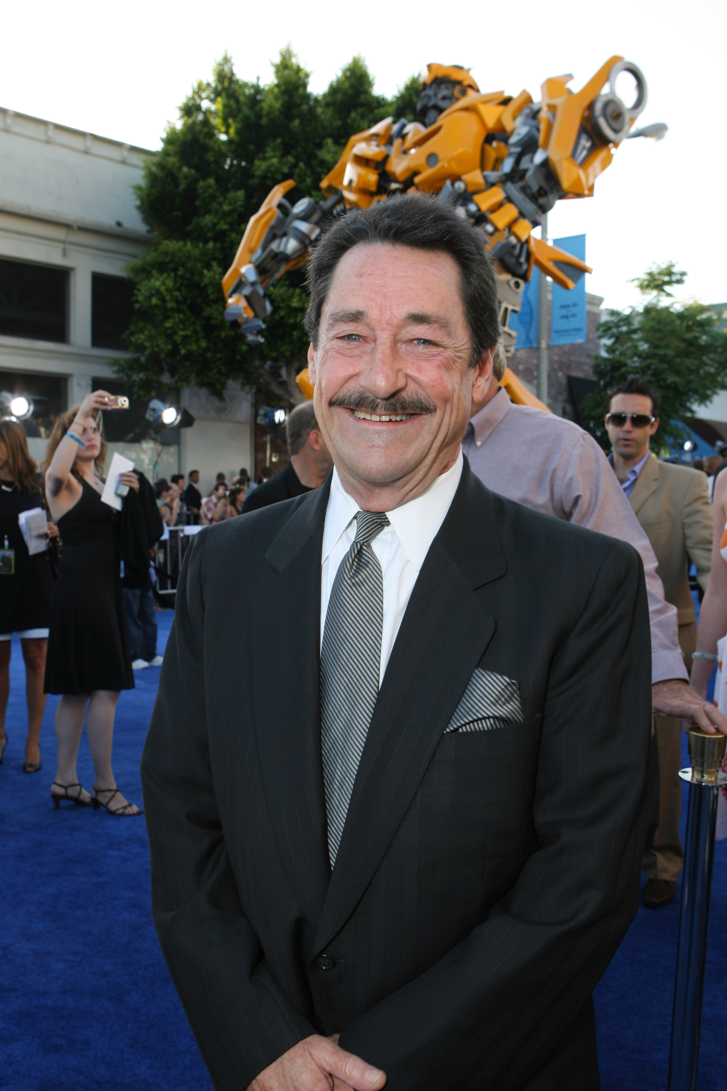 Peter Cullen attends the premiere of the first live-action Transformers movie in 2007, the year he returned to the role of Optimus Prime after roughly two decades away. His comeback came as the franchise made the leap from its beloved animated roots to the big screen. | Source: Getty Images