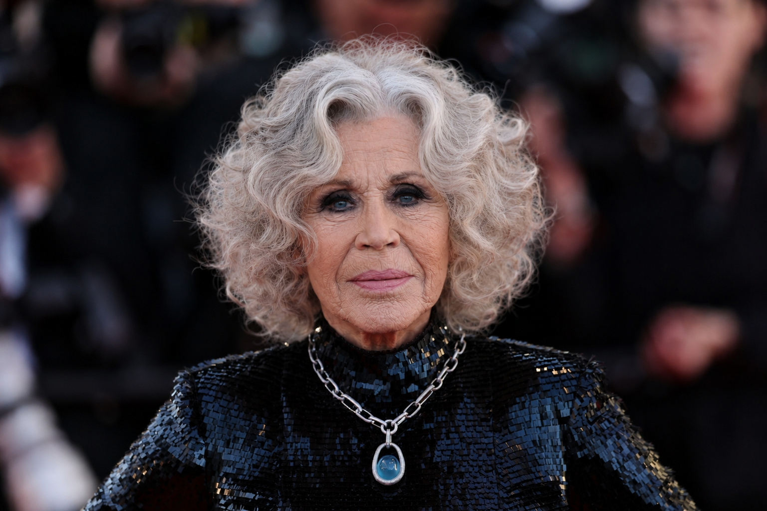 This portrait presents a more mature interpretation of Fonda, highlighting natural changes to the face and neck over time. | Source: ChatGPT