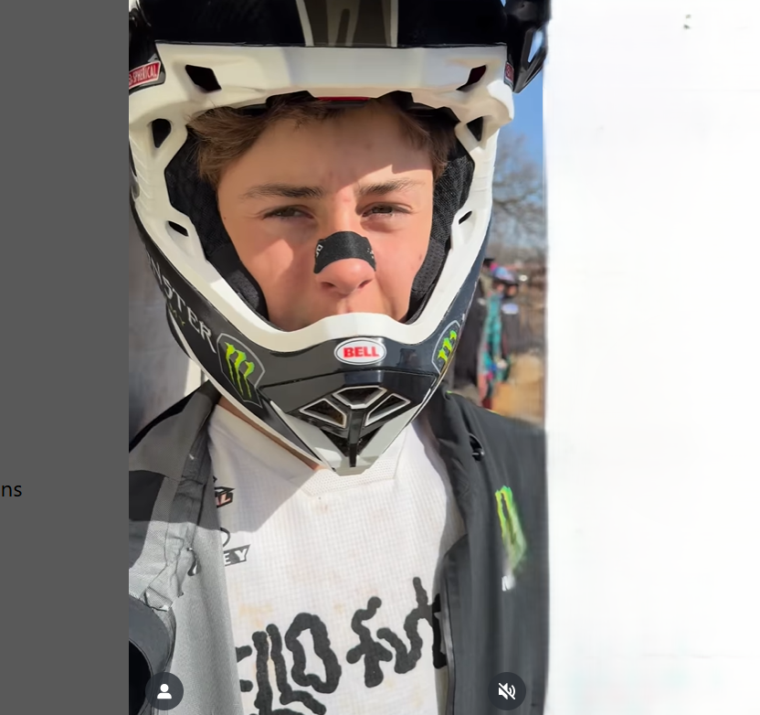 Aidan Zingg photographed in his gear before a race, from a video post dated March 15, 2025 | Source: Instagram/aidanzingg