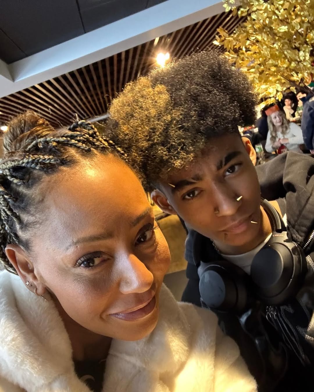 Mel B pictured with her son, Angel, dated April 3, 2025 | Source: Instagram/officialmelb