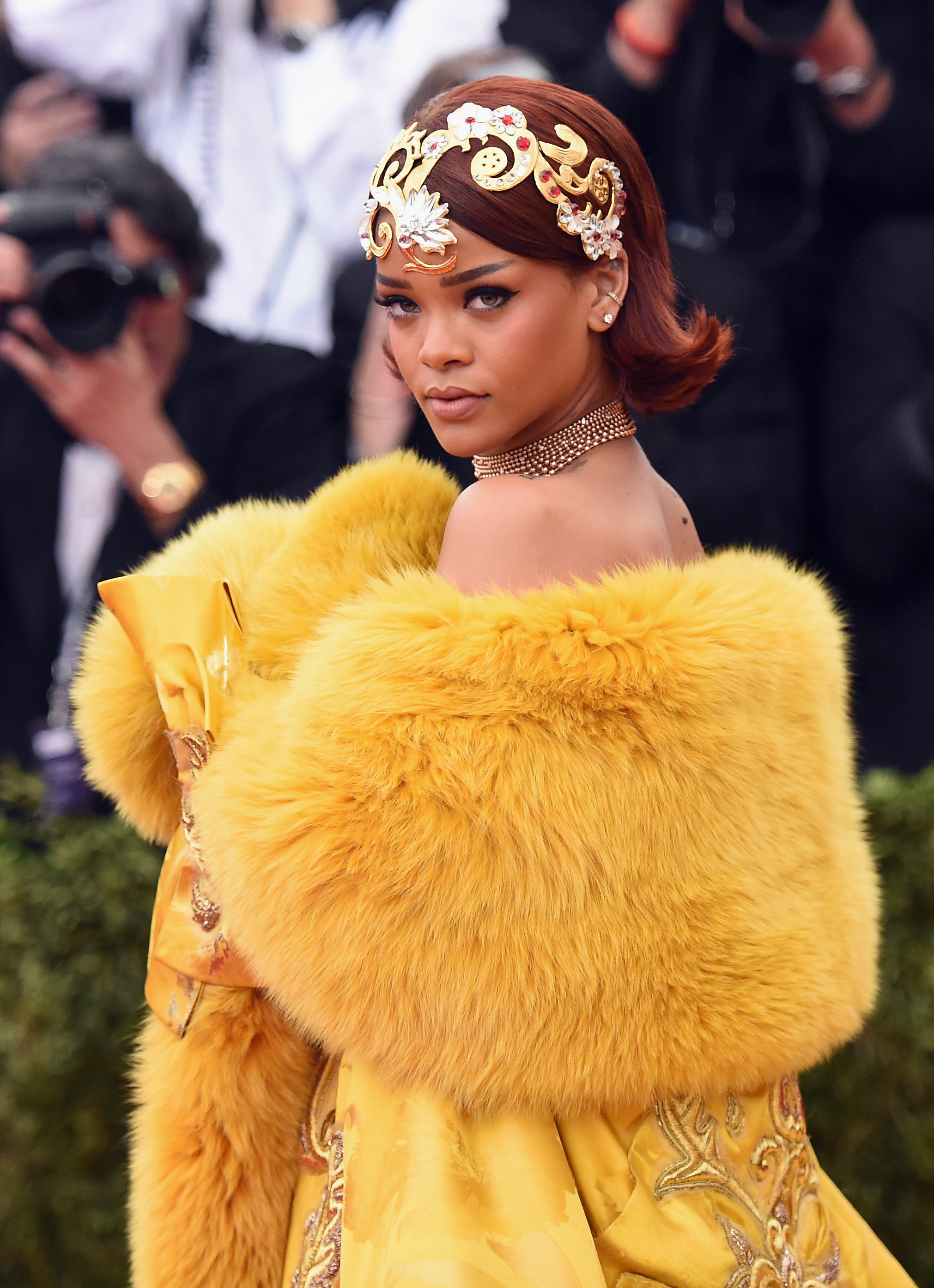 Rihanna attends the "China: Through The Looking Glass" Costume Institute Benefit Gala at the Metropolitan Museum of Art on May 4, 2015, in New York City.