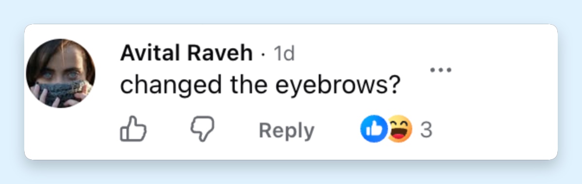 One viewer questioned whether Amanda had altered her eyebrows again after experimenting with several striking looks. | Source: Facebook/ Daily Mail Video