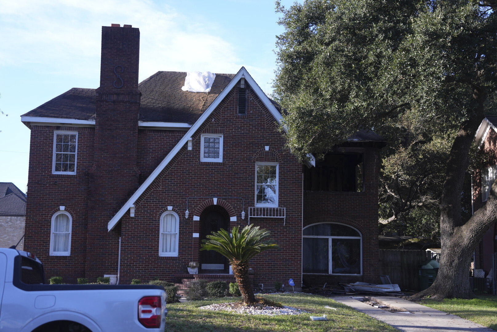 Just over a year after this photo of the home was taken, the property caught fire in the early hours of Christmas Day 2023. Although Beyoncé had not lived there since she was a young child, the blaze drew widespread attention because of the home's connection to her early life. | Source: Getty Images