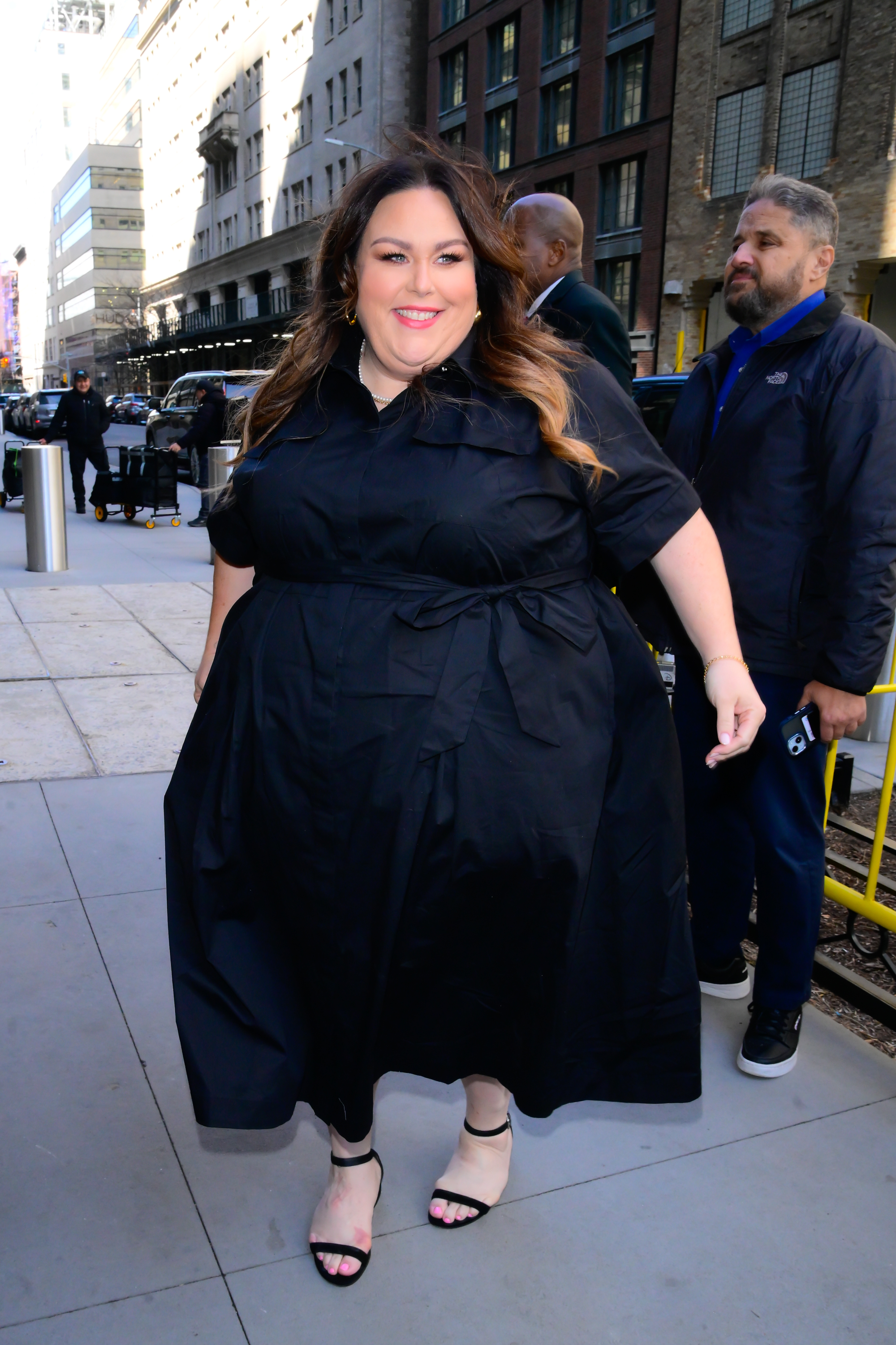 Chrissy Metz is seen at "The View" on April 8, 2025, in New York City. | Source: Getty Images