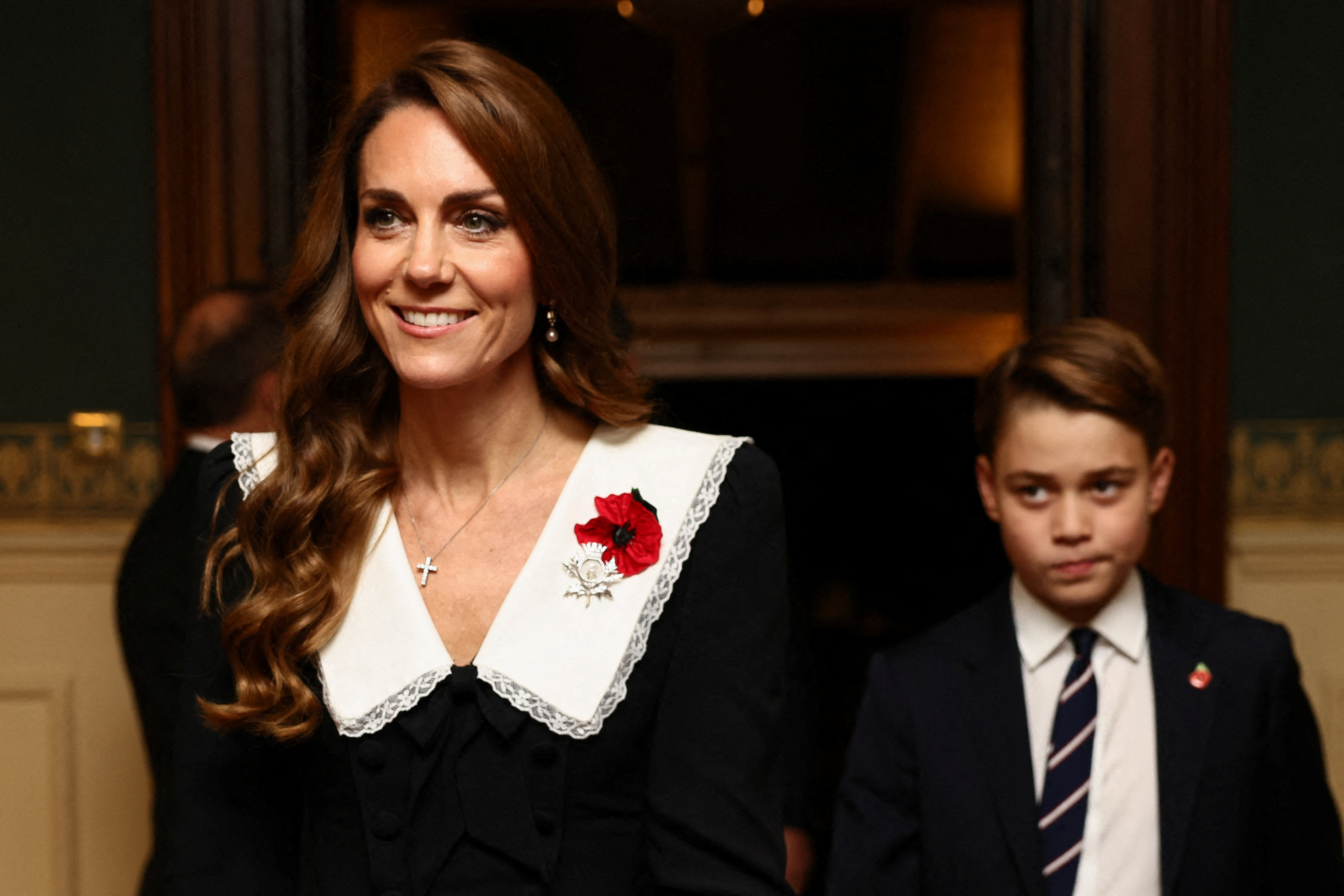 George accompanied Catherine to the Royal British Legion Festival of Remembrance at London’s Royal Albert Hall on November 8. At 12, the appearance showed him taking part in a major commemorative event alongside his mother.