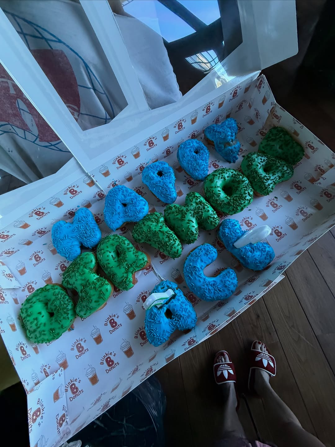 A box of donuts that spell "Happy Birthday Ace" from Jessica Simpson's tribute to her son, Ace Knute Johnson, dated July 1, 2025 | Source: Instagram/jessicasimpson