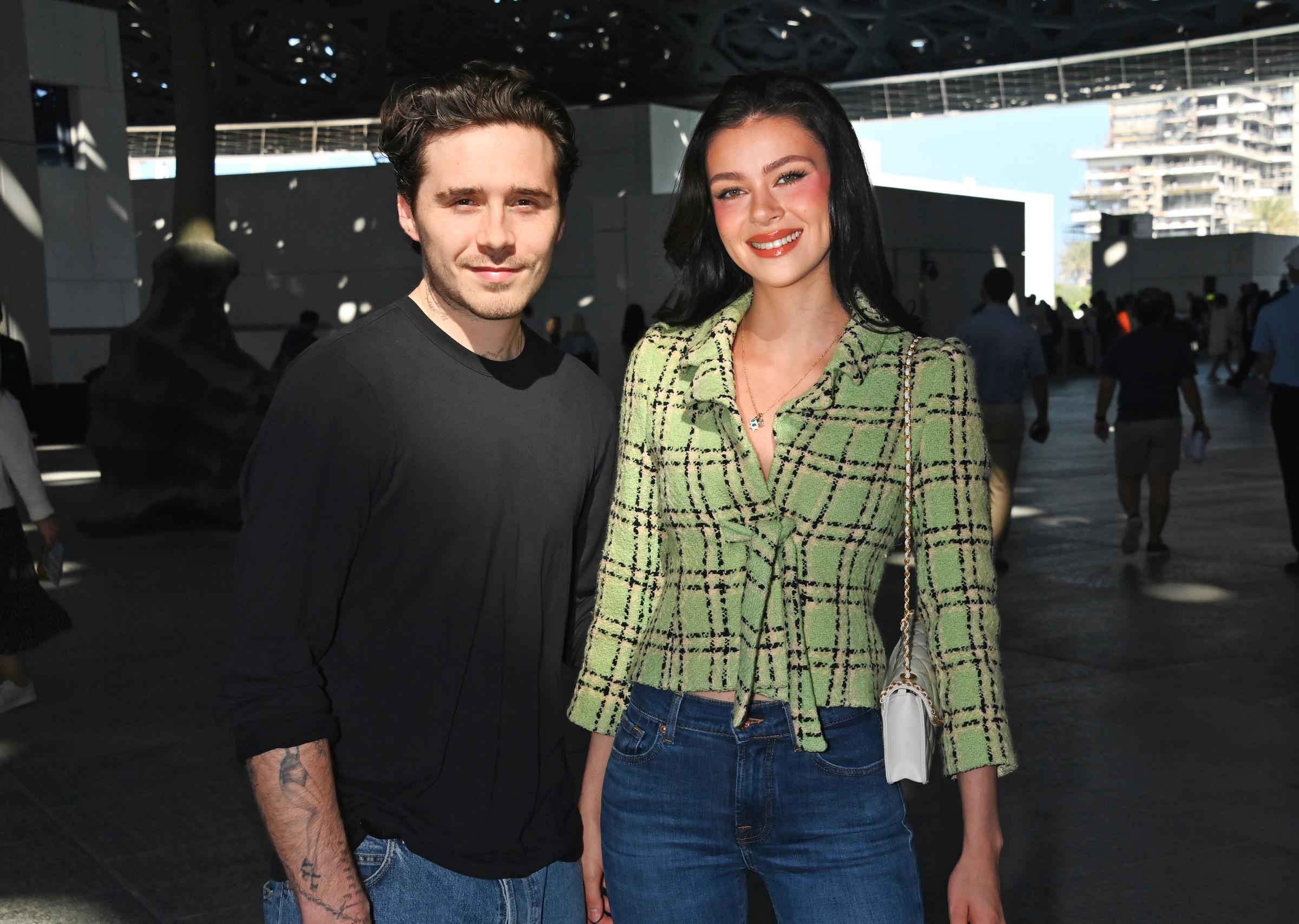 Brooklyn Beckham and Nicola Peltz visit architectural and artistic highlight in Abu Dhabi, United Arab Emirates on December 7, 2024 | Source: Getty Images
