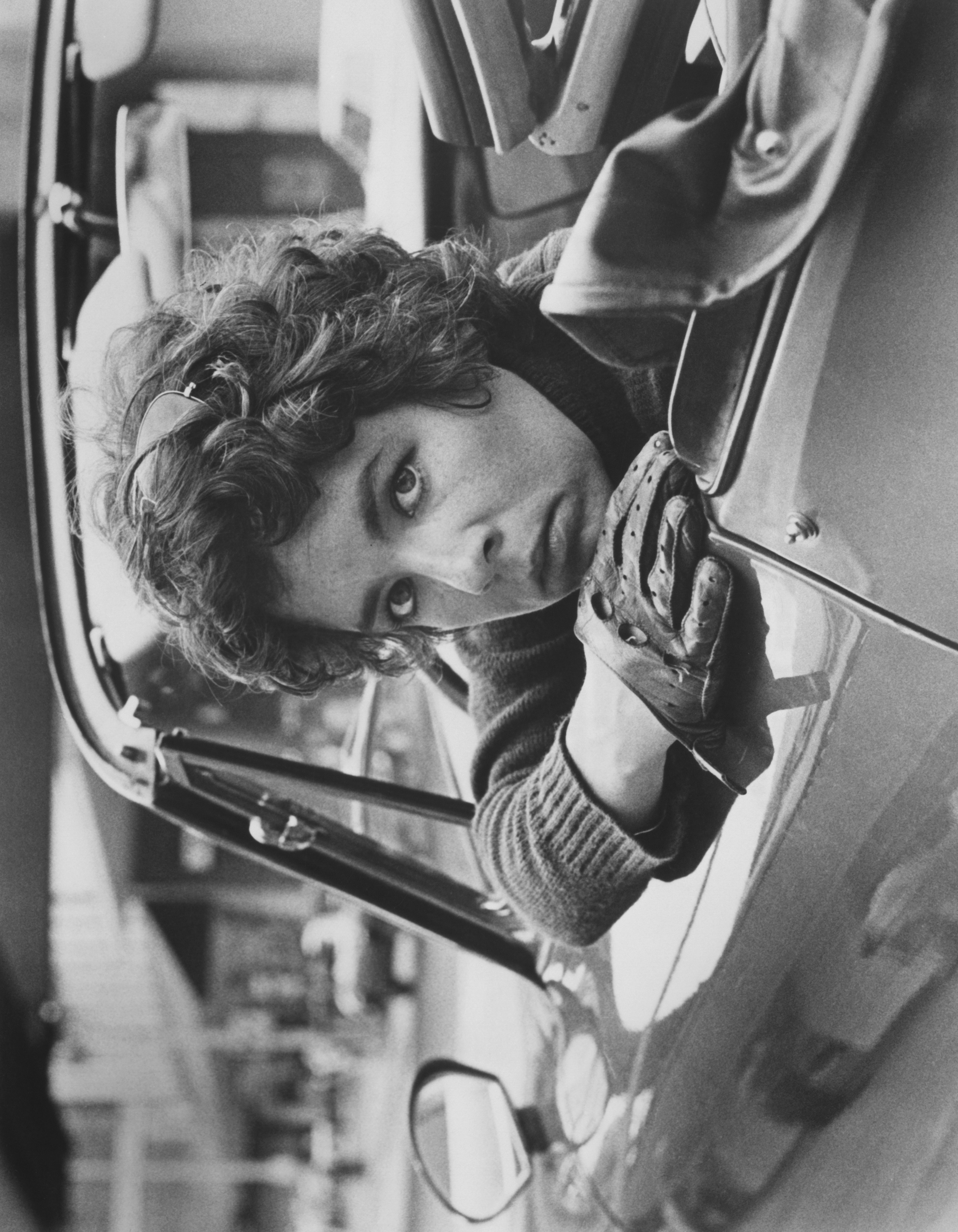 Stockard Channing sits behind the wheel of a convertible sports car in a scene from Dandy, the All-American Girl in 1976. The film came during the early stretch of her screen career, shortly after roles in The Hospital and Up the Sandbox and around the time of The Fortune, the film that was expected to establish her as a Hollywood leading lady. | Source: Getty Images