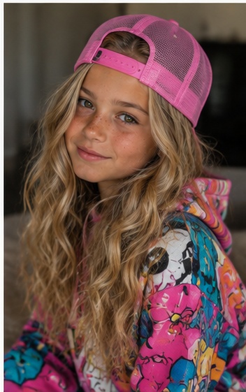 A girl with Jelly Roll's funky style. | Source: ChatGPT