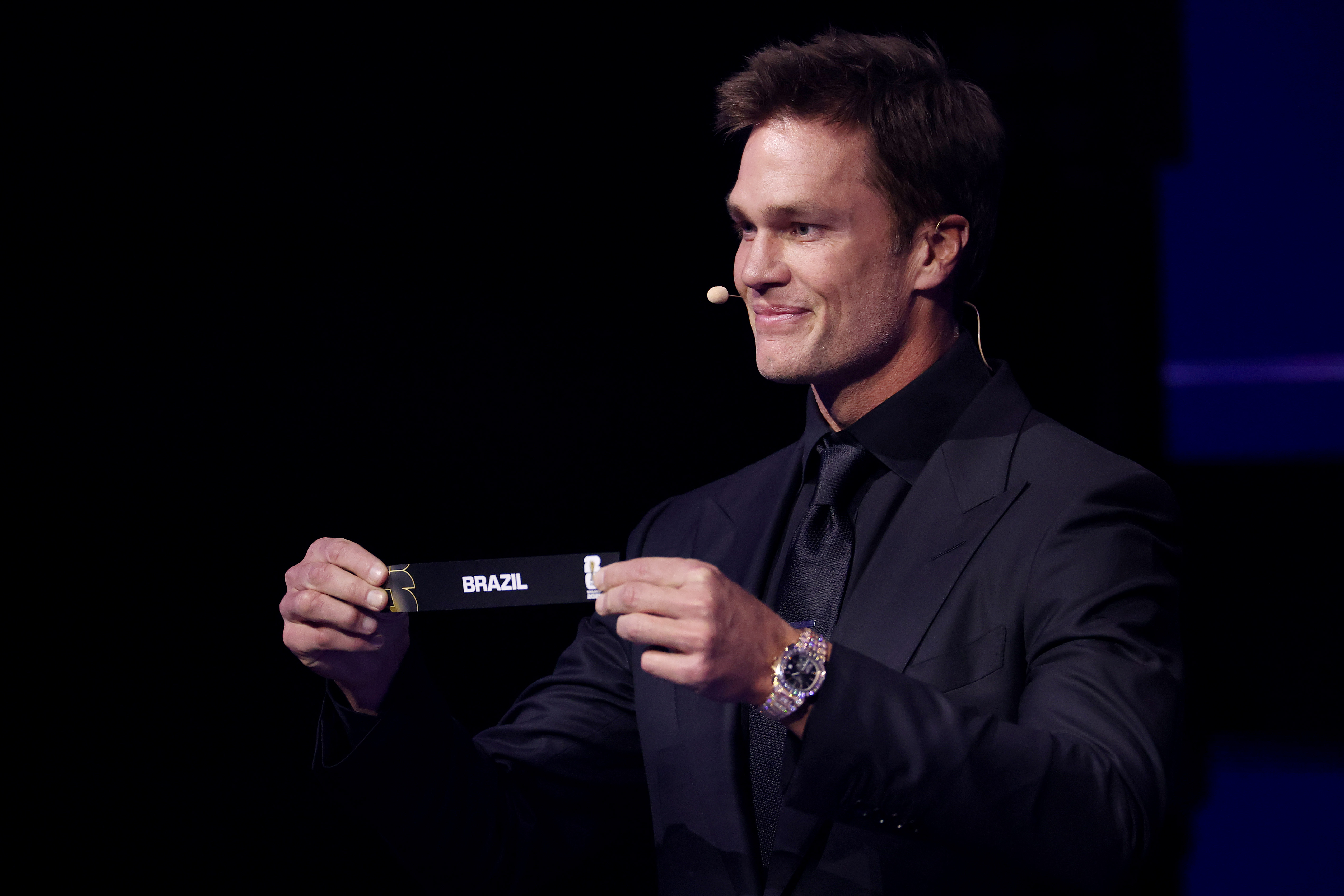 Brady's involvement with the tournament began months before the family appearances that captured fans' attention. He served as an assistant during the 2026 FIFA World Cup Final Draw and described the role as an "incredible honor." | Source: Getty Images