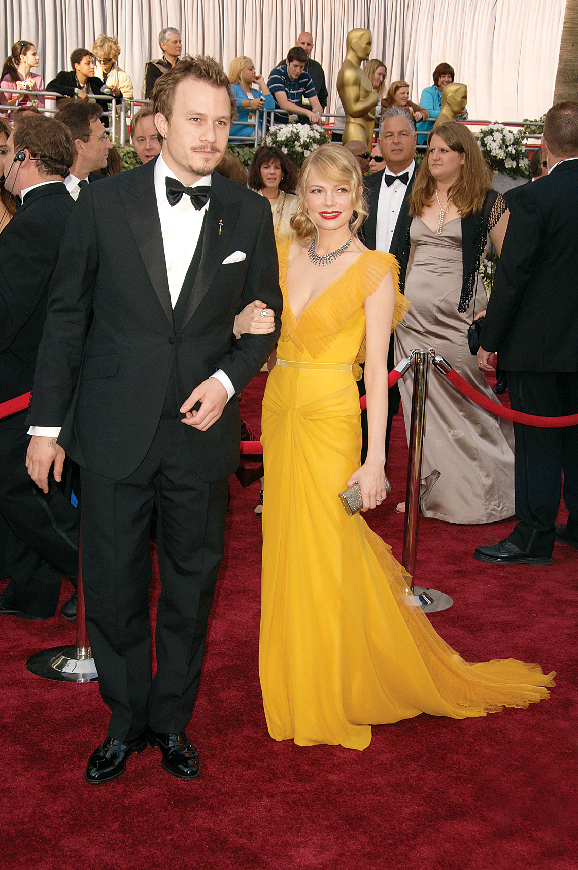 Heath Ledger and Michelle Williams arrive at The Academy Awards, on March 5, 2006 | Source: Getty Images