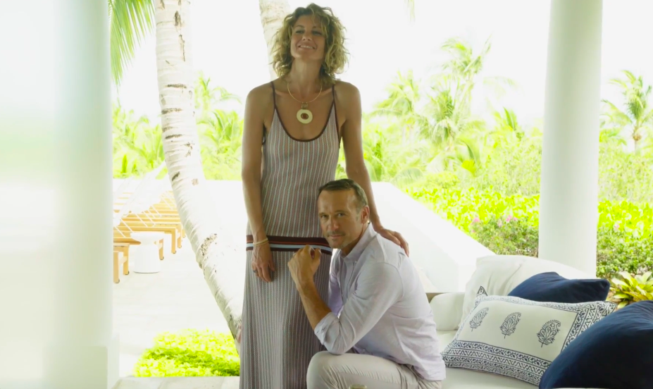 Despite spending much of their careers performing for enormous crowds, McGraw and Hill envisioned the island as a personal sanctuary. The residence was designed for family time and the chance to enjoy a slower pace of life. | Source: YouTube/Architectural Digest