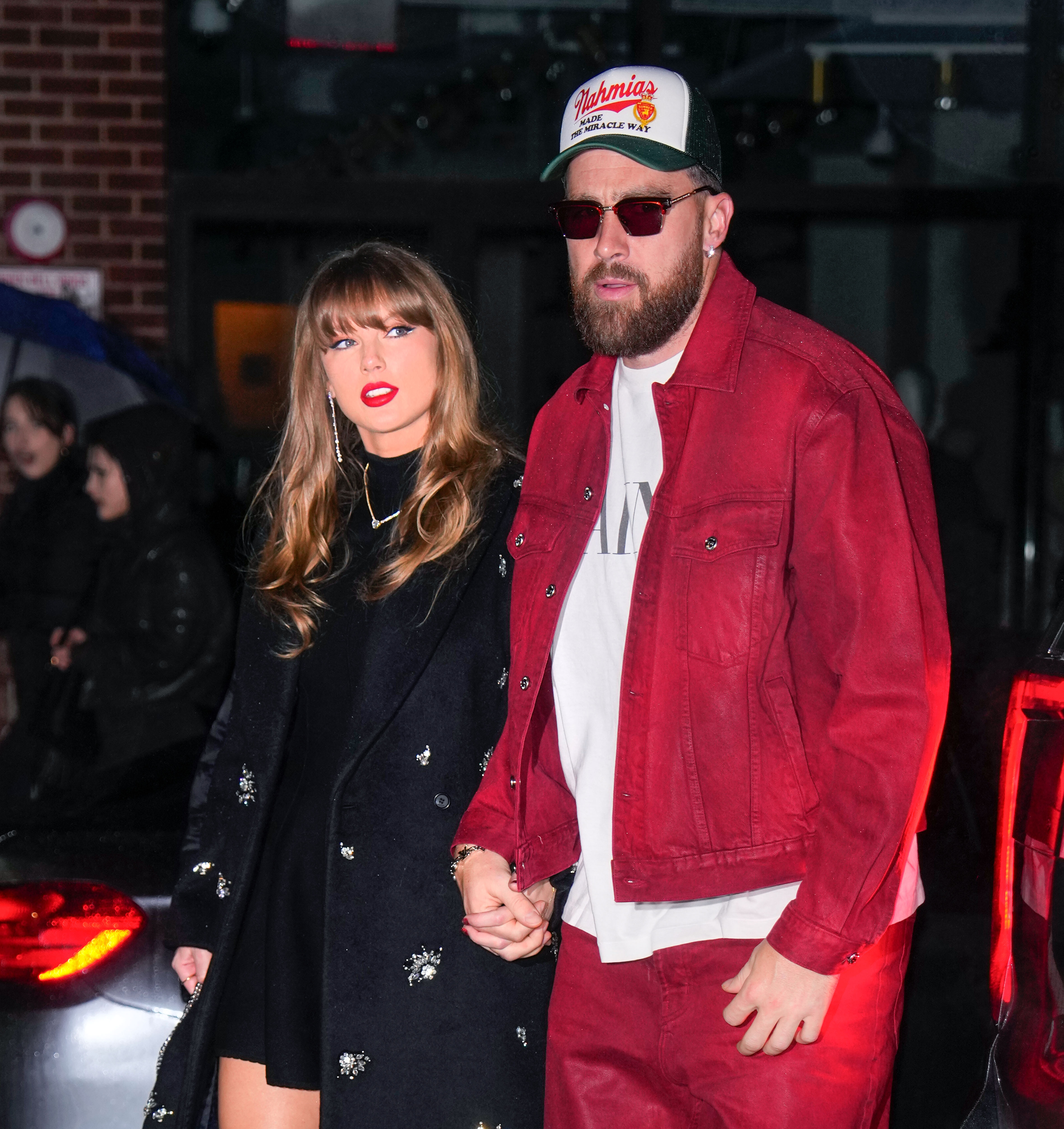 Taylor Swift and Travis Kelce's reported July 4 wedding celebration could turn a busy slice of New York City into a carefully controlled celebrity zone. | Source: Getty Images