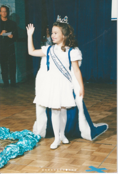 A screenshot of the pop icon as a child from a post dated September 14, 2024. | Source: Instagram/ddlovato