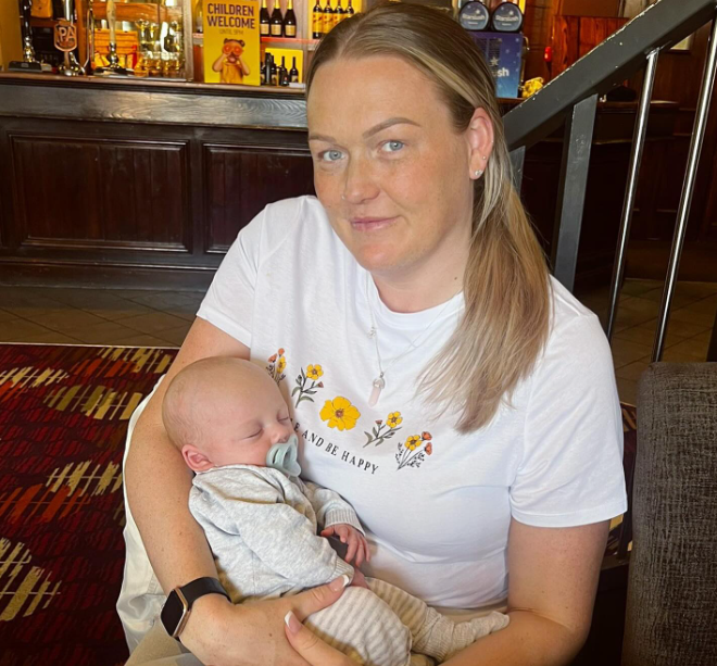Rachel Surtees and Hudson Bibby from a post dated May 16, 2024. | Source: Facebook/Rachel Surtees