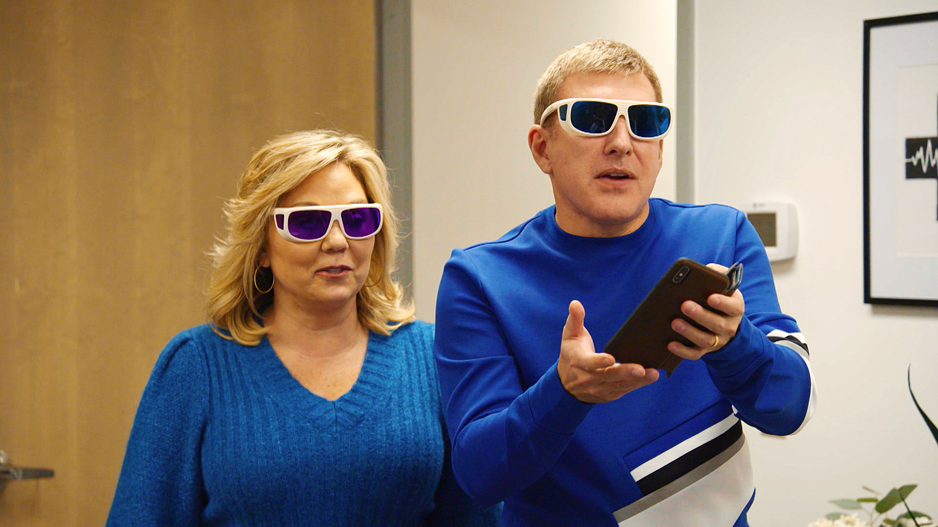 Julie and Todd Chrisley on "Chrisley Knows Best," on August 17, 2020 | Source: Getty Images