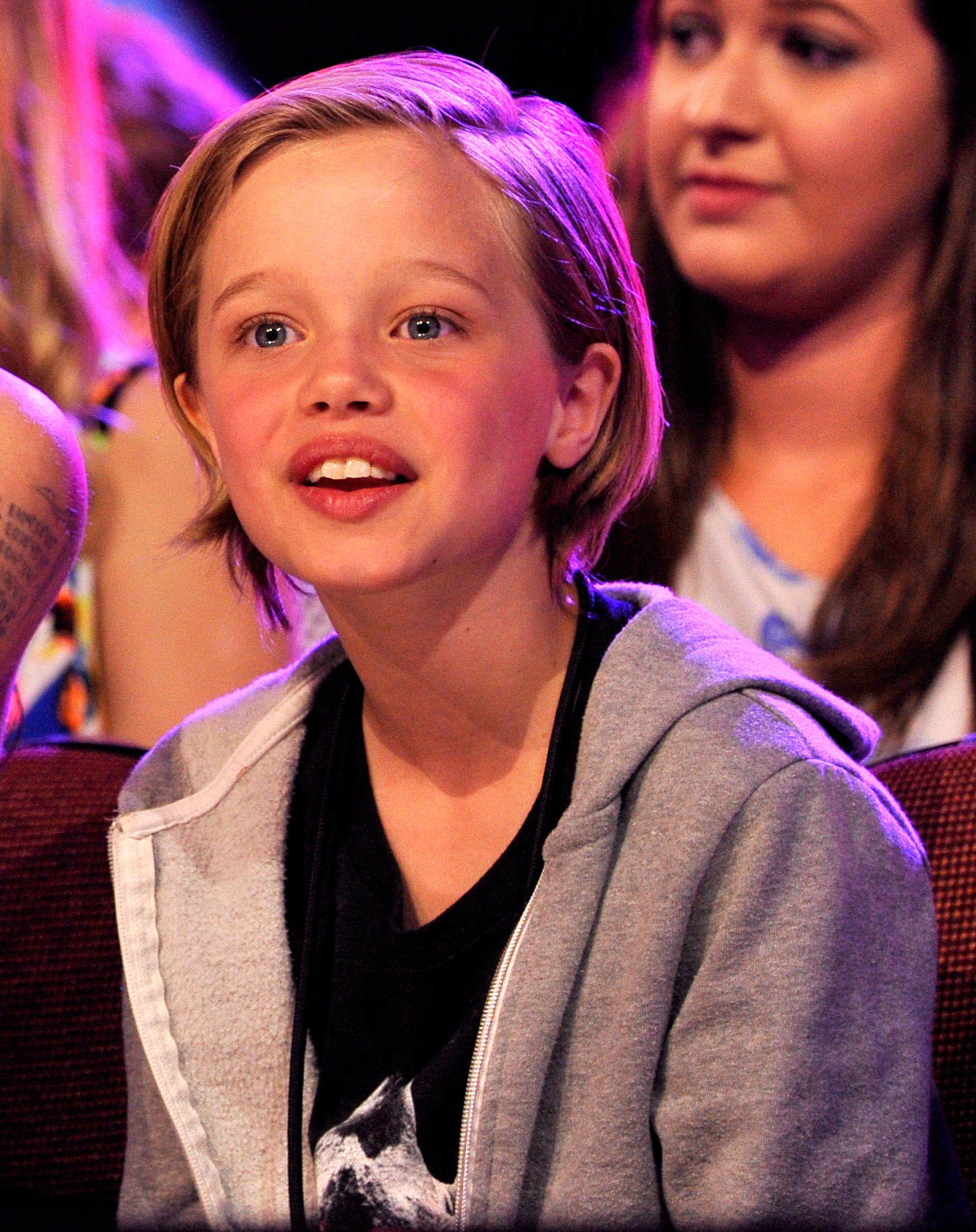 Shiloh Nouvel Jolie-Pitt in the audience during Nickelodeon's 28th Annual Kids' Choice Awards on March 28, 2015 | Source: Getty Images