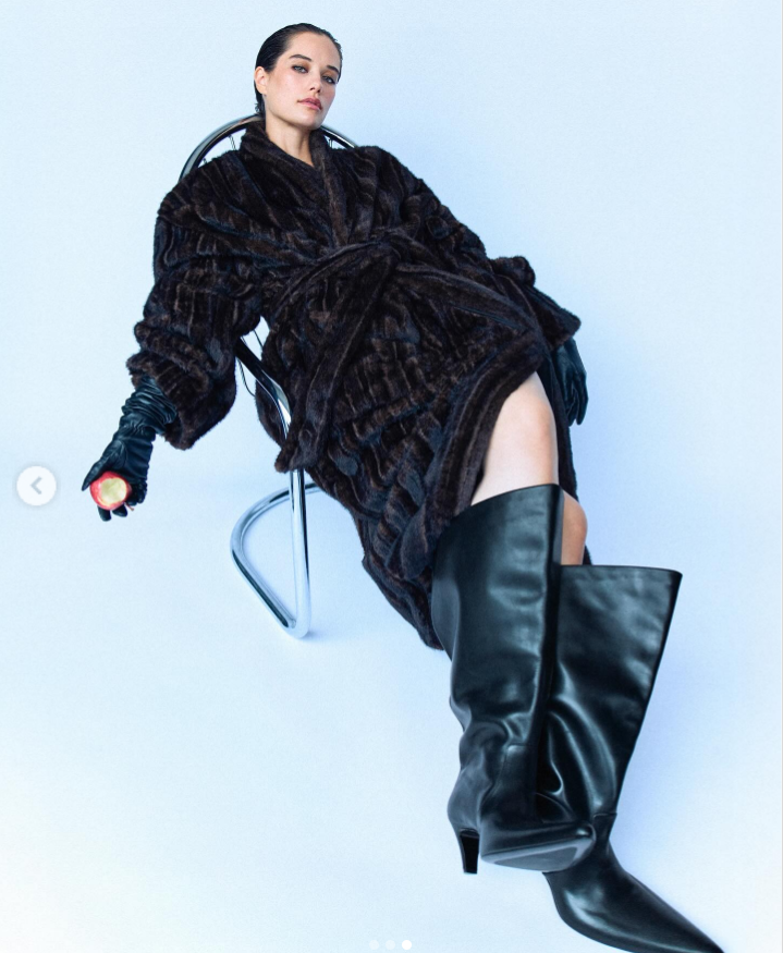 Ella Travolta in the photoshoot for HardCOPY Magazine, as seen in a post dated November 10, 2025. | Source: Instagram/hardcopy_magazine