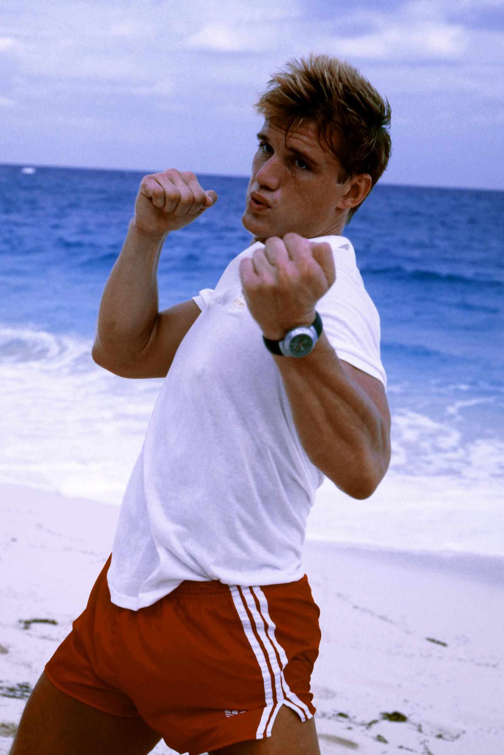 Lundgren has said he was actually a “sickly kid” who was “more of an intellectual than an athlete,” and that martial arts first gave him a way to feel strong. | Source: Getty Images