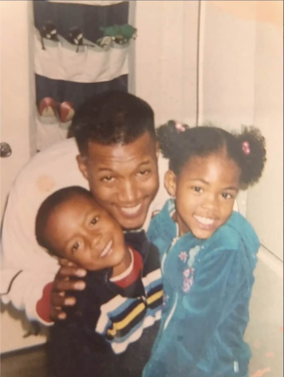 A throwback photo of Flex Alexander and his kids, posted on June 16, 2024. | Source: Instagram/flexaforeal